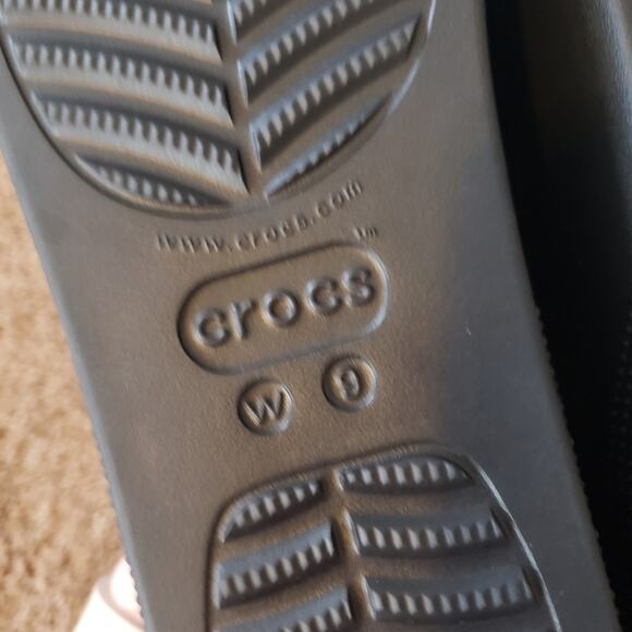 Crocs Classic Platform Slide Sandals Black Slip On Womens 9 - Picture 5 of 7